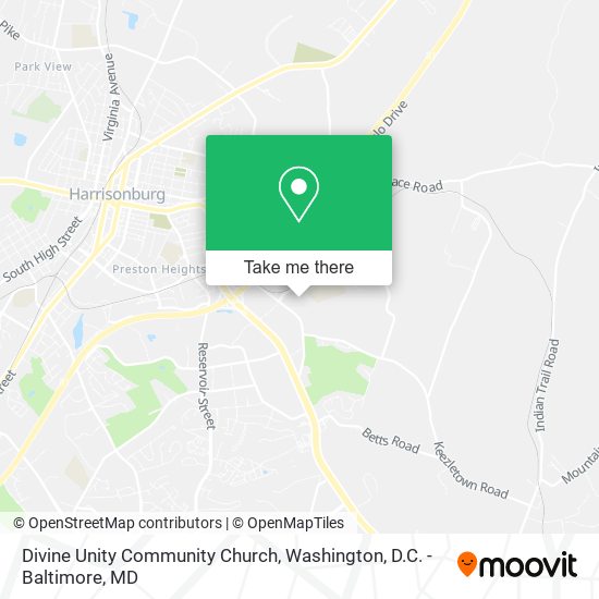 Divine Unity Community Church map
