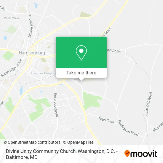 Divine Unity Community Church map