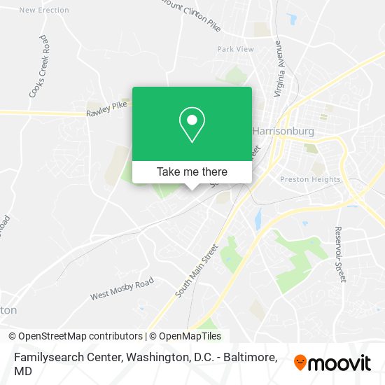Mapa de Familysearch Center