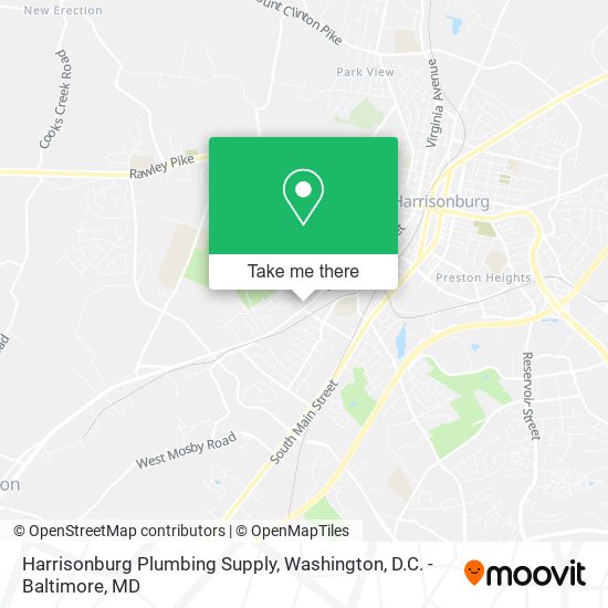 Harrisonburg Plumbing Supply map