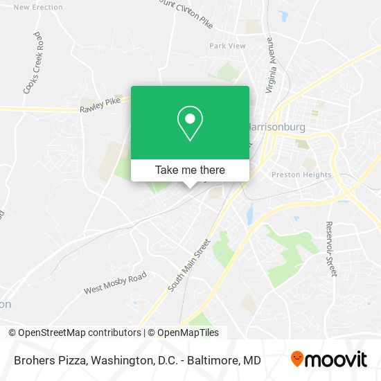 Brohers Pizza map
