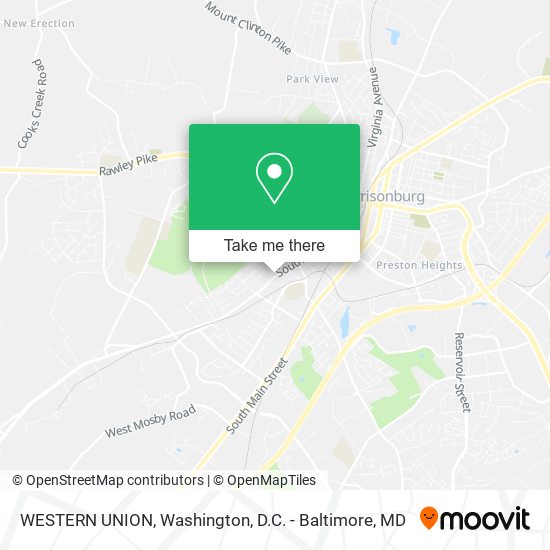 WESTERN UNION map