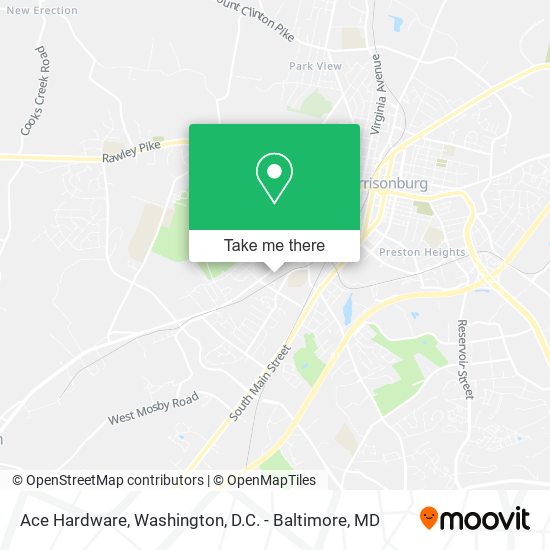 Mapa de Ace Hardware