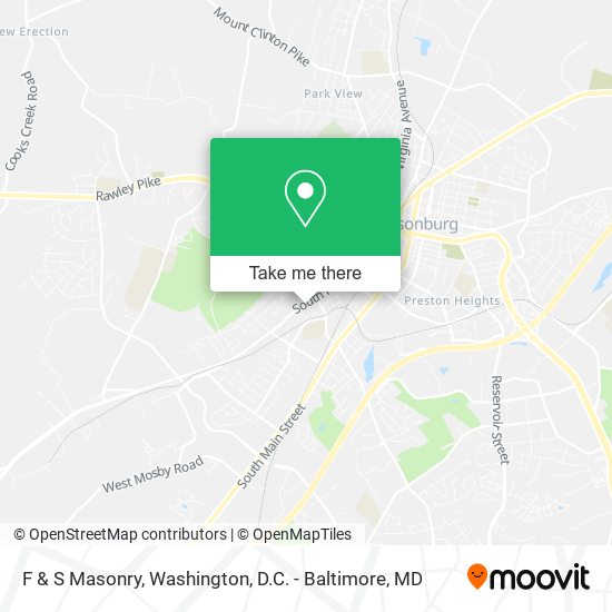 Mapa de F & S Masonry