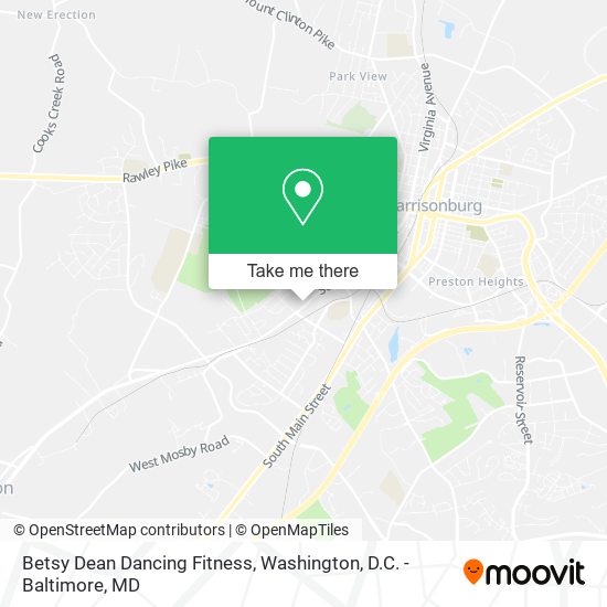 Betsy Dean Dancing Fitness map