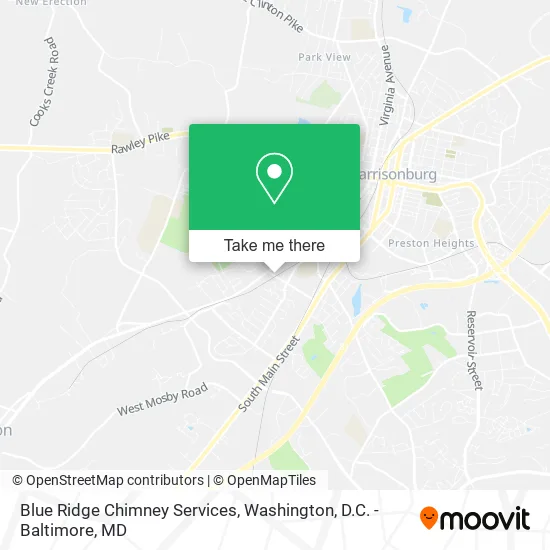 Blue Ridge Chimney Services map