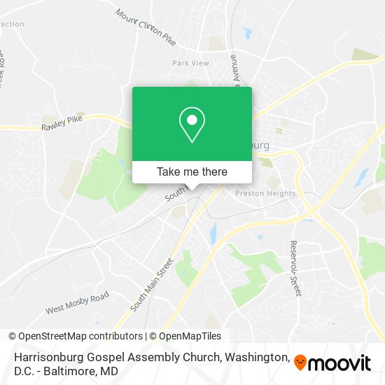 Mapa de Harrisonburg Gospel Assembly Church