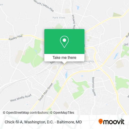 Mapa de Chick-fil-A