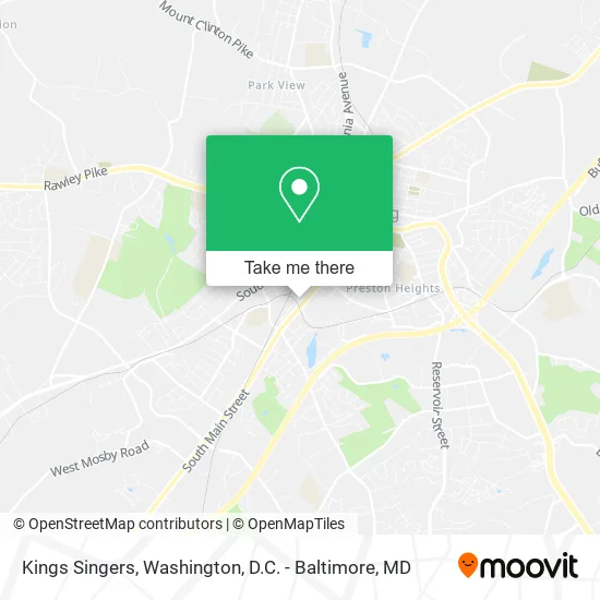 Mapa de Kings Singers