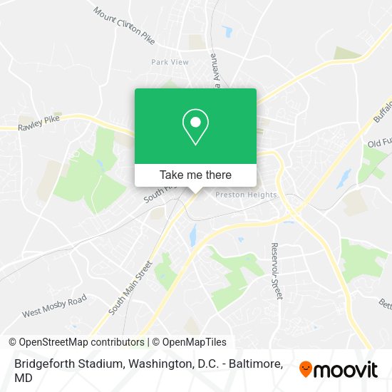 Mapa de Bridgeforth Stadium