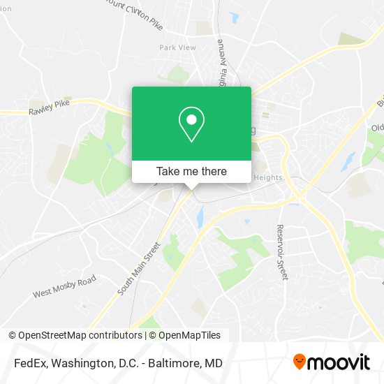 Mapa de FedEx