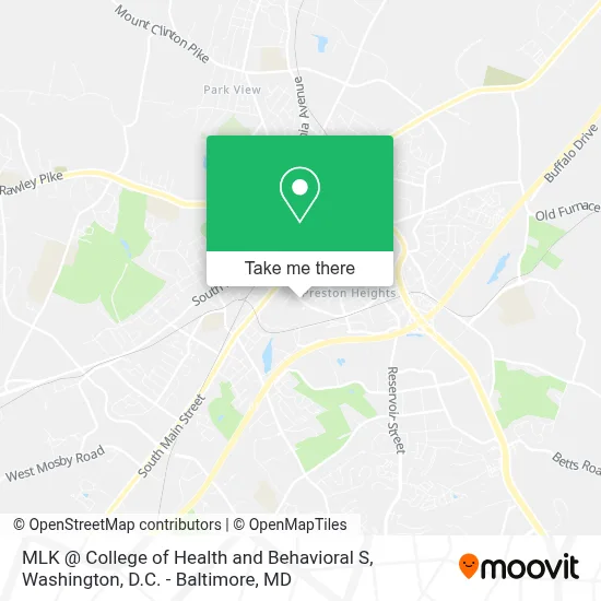 Mapa de MLK @ College of Health and Behavioral S