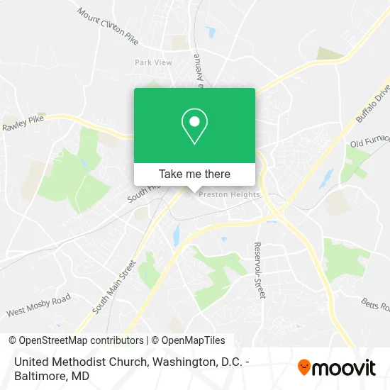 United Methodist Church map