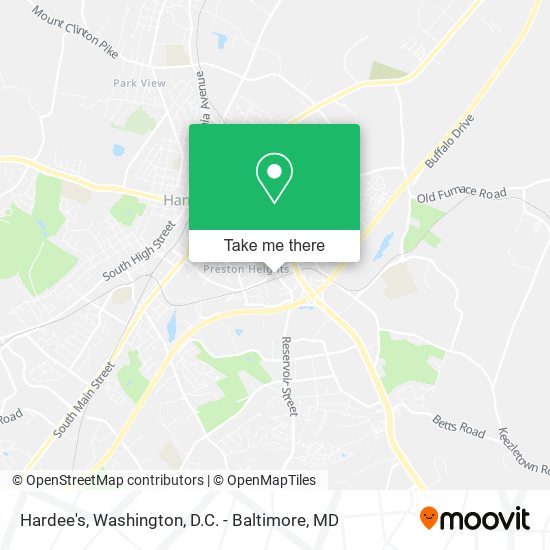 Hardee's map