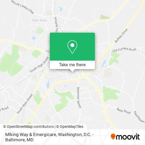 Mapa de Mlking Way & Emergicare