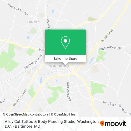 Alley Cat Tattoo & Body Piercing Studio map