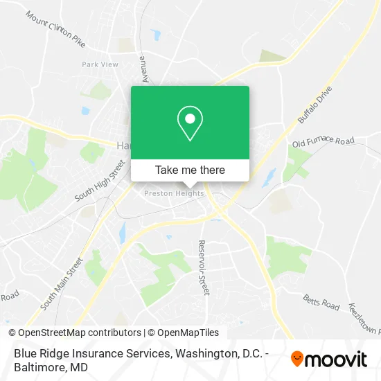 Blue Ridge Insurance Services map