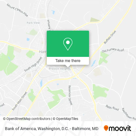 Mapa de Bank of America