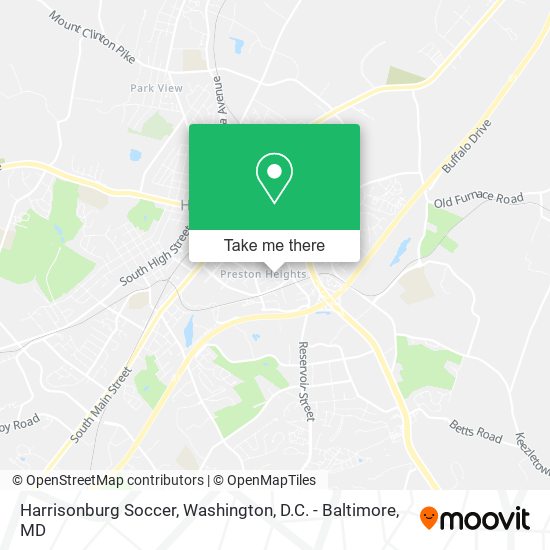 Mapa de Harrisonburg Soccer