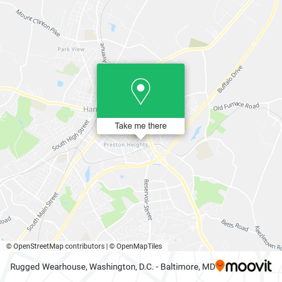 Mapa de Rugged Wearhouse