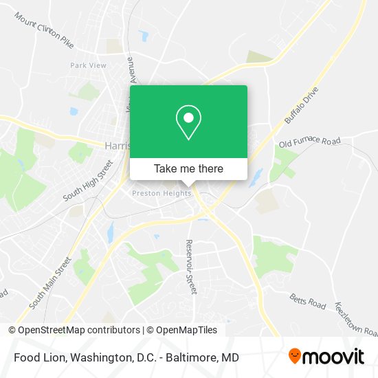 Food Lion map