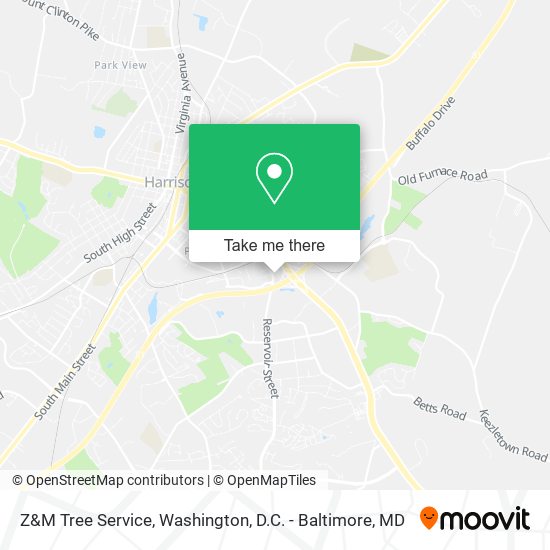 Mapa de Z&M Tree Service