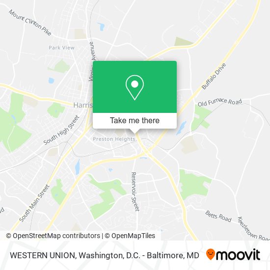 WESTERN UNION map