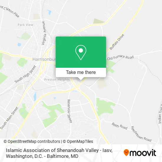 Islamic Association of Shenandoah Valley - Iasv map