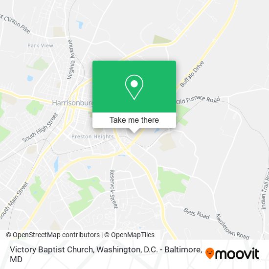 Victory Baptist Church map