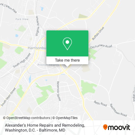 Alexander's Home Repairs and Remodeling map