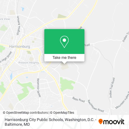 Harrisonburg City Public Schools map