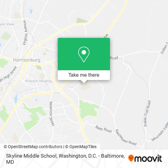 Skyline Middle School map