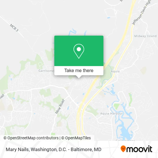 Mary Nails map