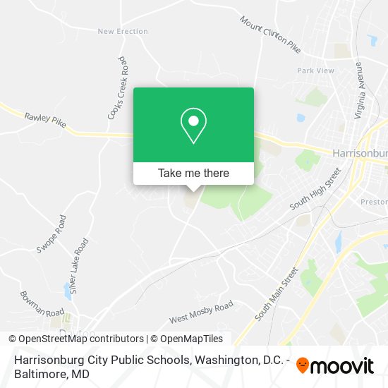 Harrisonburg City Public Schools map