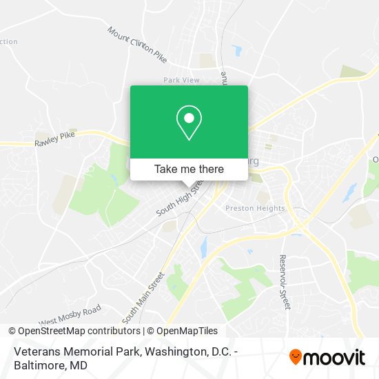Veterans Memorial Park map