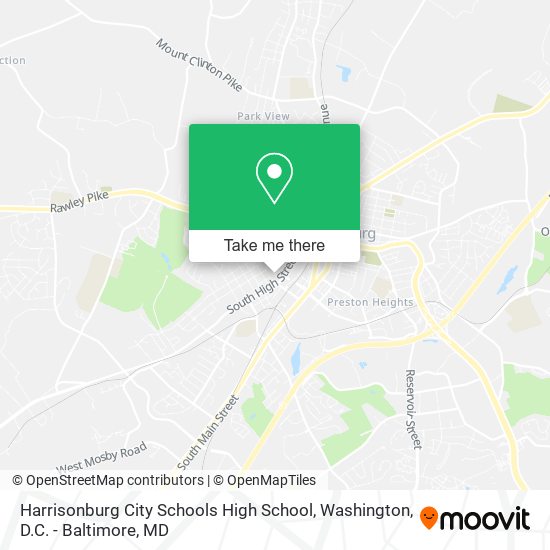 Harrisonburg City Schools High School map