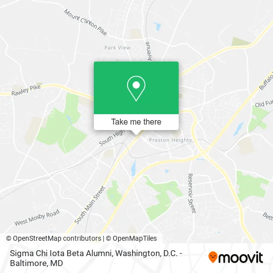 Mapa de Sigma Chi Iota Beta Alumni