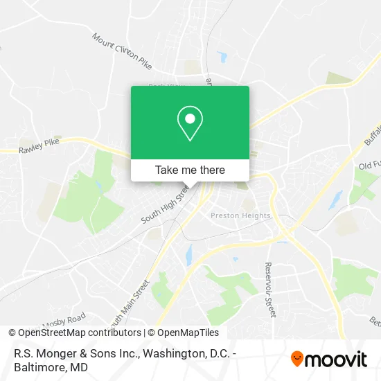 R.S. Monger & Sons Inc. map