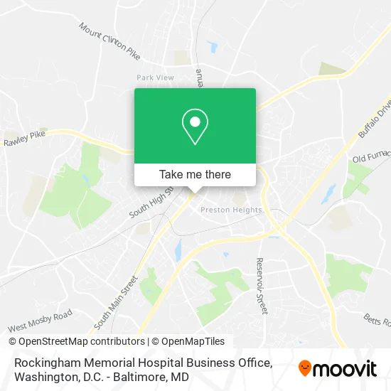 Rockingham Memorial Hospital Business Office map