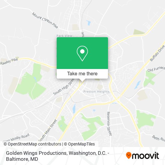 Mapa de Golden Wings Productions