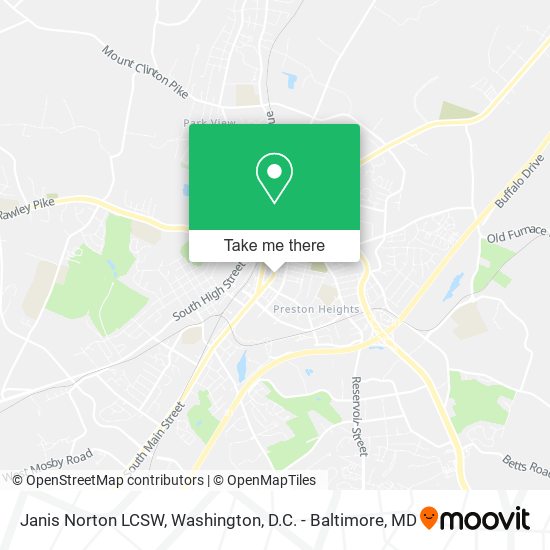 Janis Norton LCSW map