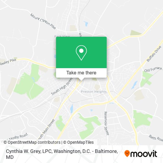Cynthia W. Grey, LPC map