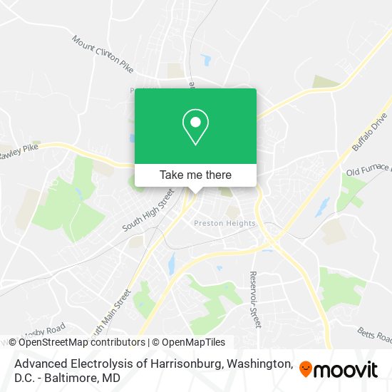 Mapa de Advanced Electrolysis of Harrisonburg