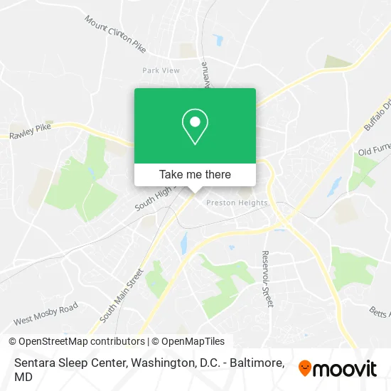 Sentara Sleep Center map