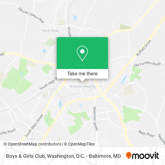 Boys & Girls Club map