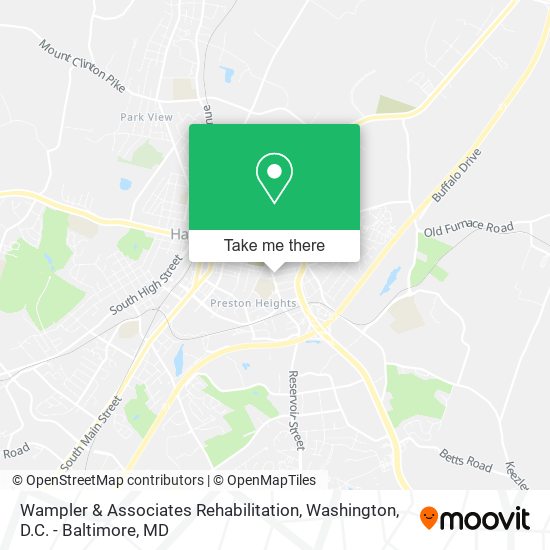 Wampler & Associates Rehabilitation map