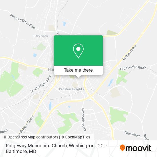 Ridgeway Mennonite Church map