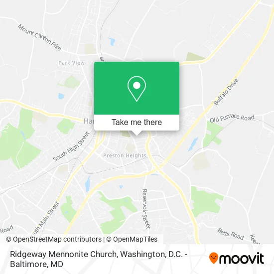 Ridgeway Mennonite Church map
