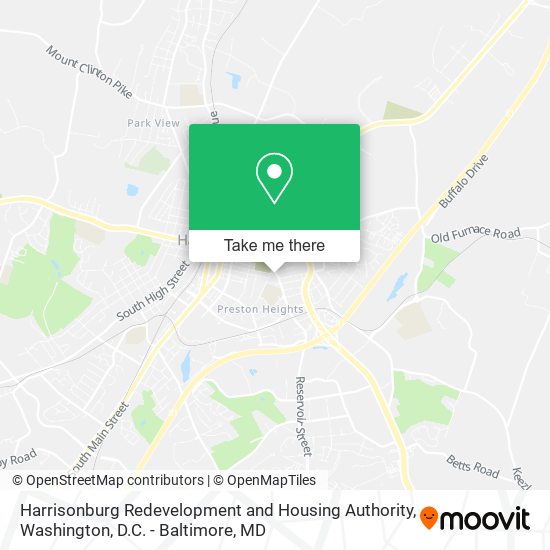 Mapa de Harrisonburg Redevelopment and Housing Authority