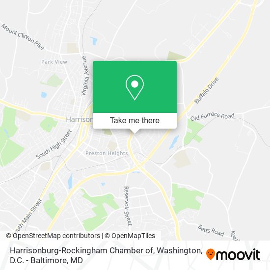 Mapa de Harrisonburg-Rockingham Chamber of
